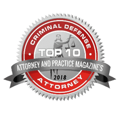 Criminal Defense Top 10 Badge Criminal Defense Top 10 Badge