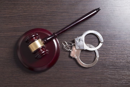 gavel and cuffs